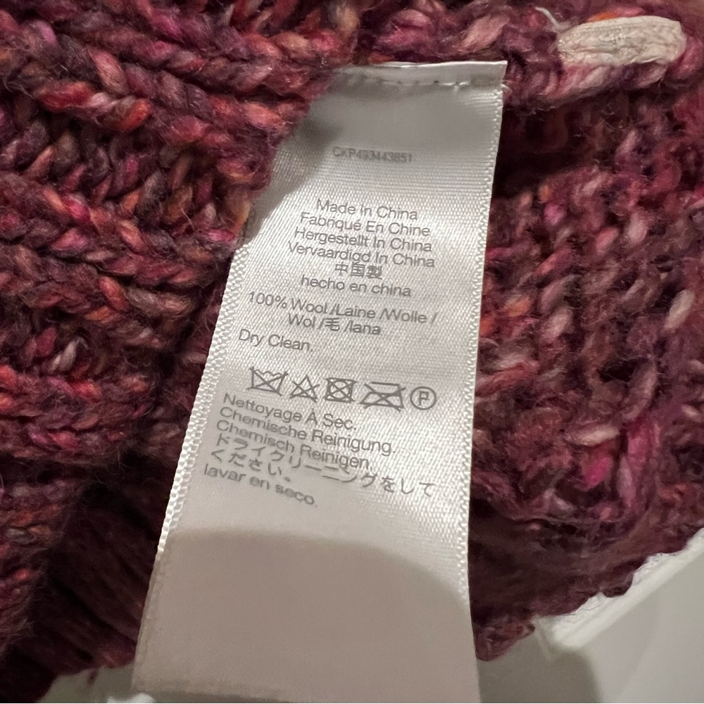 Madewell 100% Wool Marled V-Neck Sweater - Size Large - Picture 5 of 5